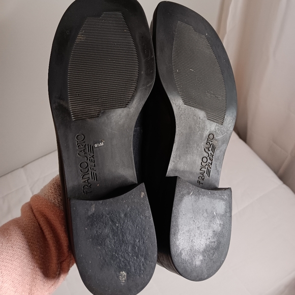 Franco Sarto Flex Womens Bocca Loafer Shoes Black Leather Size 9 5 Y2K - Picture 4 of 8